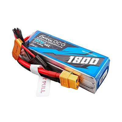 GensAce Soaring LiPo 3S 11.1V-1800-45C(XT60) 92x31x25mm 153g G-Tech GensAce Soaring LiPo 3S 11.1V-1800-45C(XT60) 92x31x25mm 153g G-Tech