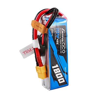 GensAce Soaring LiPo 3S 11.1V-1800-45C(XT60) 92x31x25mm 153g G-Tech GensAce Soaring LiPo 3S 11.1V-1800-45C(XT60) 92x31x25mm 153g G-Tech