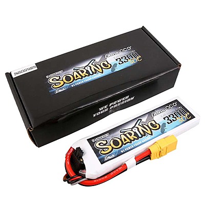 GensAce Soaring LiPo 2S 7.4V-3300-30C (XT90) 132.5x42x13.5mm 183g GT GensAce Soaring LiPo 2S 7.4V-3300-30C (XT90) 132.5x42x13.5mm 183g GT