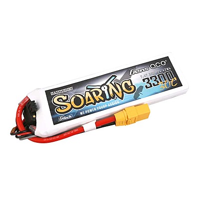GensAce Soaring LiPo 2S 7.4V-3300-30C (XT90) 132.5x42x13.5mm 183g GT GensAce Soaring LiPo 2S 7.4V-3300-30C (XT90) 132.5x42x13.5mm 183g GT