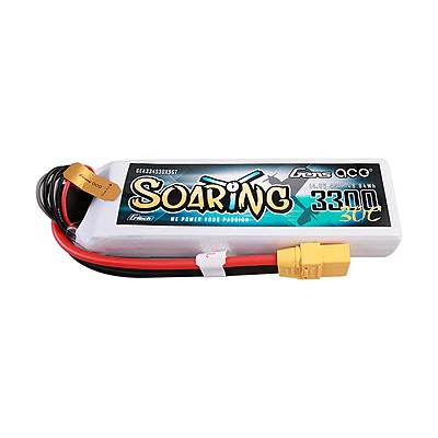 GensAce Soaring LiPo 4S 14.8V-3300-30C (XT90) 137x42.5x26mm 331g GT GensAce Soaring LiPo 4S 14.8V-3300-30C (XT90) 137x42.5x26mm 331g GT