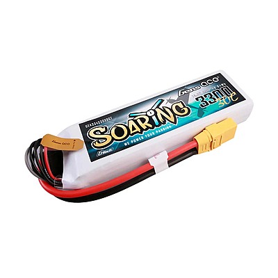 GensAce Soaring LiPo 4S 14.8V-3300-30C (XT90) 137x42.5x26mm 331g GT GensAce Soaring LiPo 4S 14.8V-3300-30C (XT90) 137x42.5x26mm 331g GT