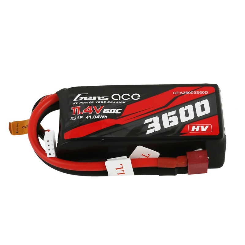 GensAce Bashing Crawler LiPo 3S 11.4V-3600-60C(Deans) 89x42x26mm 218g GensAce Bashing Crawler LiPo 3S 11.4V-3600-60C(Deans) 89x42x26mm 218g