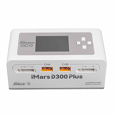 GensAce Charger iMars D300 PLUS Dual Channel (EU) White GensAce Charger iMars D300 PLUS Dual Channel (EU) White