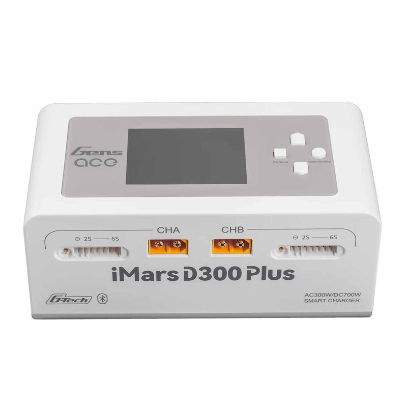 GensAce Charger iMars D300 PLUS Dual Channel (EU) White GensAce Charger iMars D300 PLUS Dual Channel (EU) White