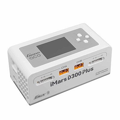 GensAce Charger iMars D300 PLUS Dual Channel (UK) White GensAce Charger iMars D300 PLUS Dual Channel (UK) White