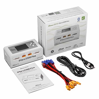 GensAce Charger iMars D300 PLUS Dual Channel (UK) White GensAce Charger iMars D300 PLUS Dual Channel (UK) White