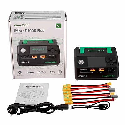 GensAce Charger iMars D1000 PLUS Smart Dual Channel AC 1000W (EU) GensAce Charger iMars D1000 PLUS Smart Dual Channel AC 1000W (EU)