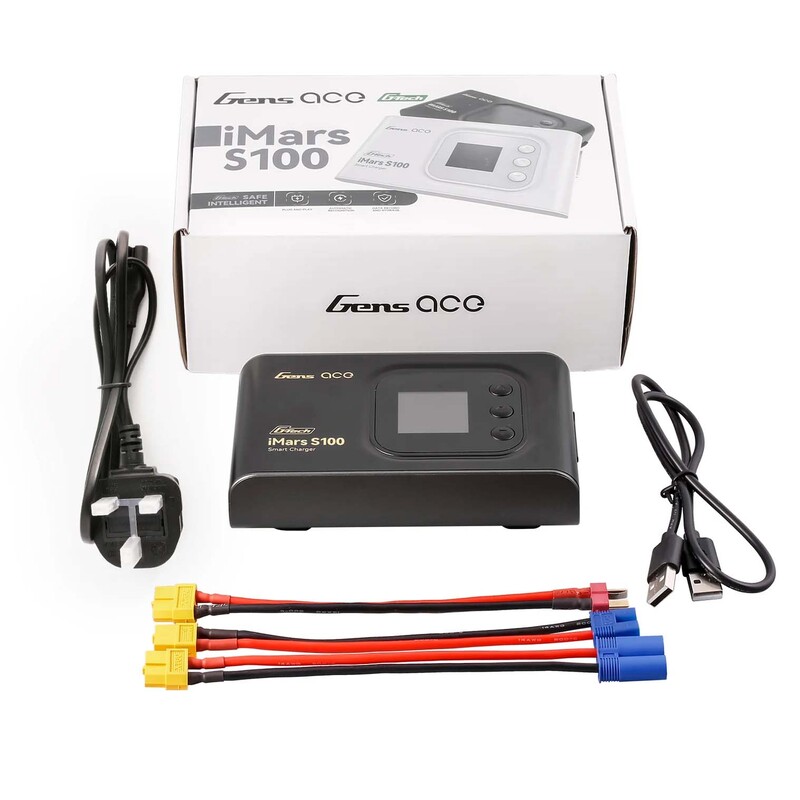 GensAce Charger iMars S100 G-Tech 100W (UK) Black GensAce Charger iMars S100 G-Tech 100W (UK) Black
