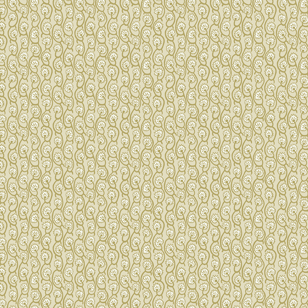 Geranium Stripe Wallpaper - Meadow - Maitland Green - Skirting White Geranium Stripe Wallpaper - Meadow - Maitland Green - Skirting White