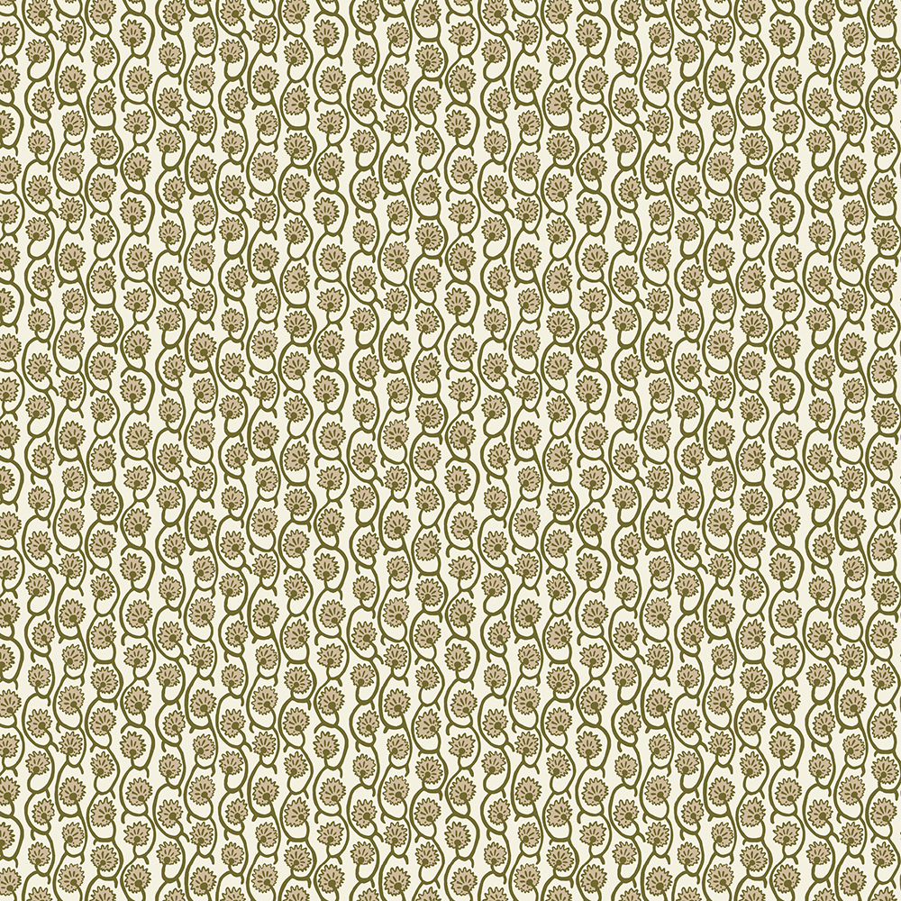 Geranium Stripe Wallpaper - Trixie - Cromwell Stone - Ruscombe White Geranium Stripe Wallpaper - Trixie - Cromwell Stone - Ruscombe White