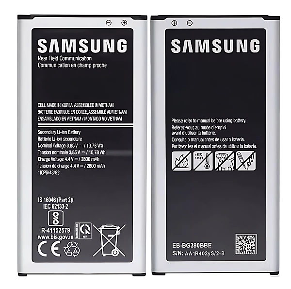 Genuine Samsung Xcover 4 G390 - Replacement Battery EB - BG390BBE - Service Pack - GH43 - 04737A