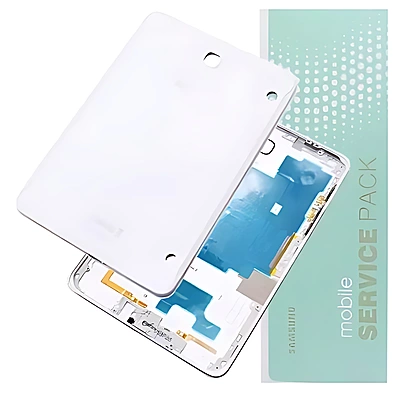 Genuine Samsung Tab S2 8" , T719 - Replacement Battery Cover , Rear Housing With Buttons - White - Service Pack - GH82 - 10272B