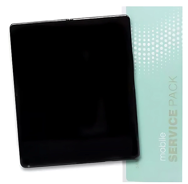 Genuine Samsung Z Fold 2 5G , F916 - Replacement AMOLED Touch Screen Assembly With Chassis - Mystic Black - Silver Hinge - Service Pack - GH82 - 24296A