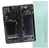 For Samsung Z Fold 3 5G , F926 - Replacement AMOLED Touch Screen Assembly With Chassis - Phantom Green - Service Pack - GH82 - 26283B