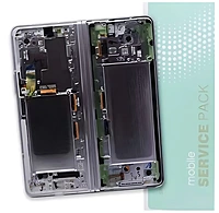 For Samsung Z Fold 3 5G , F926 - Replacement AMOLED Touch Screen Assembly With Chassis - Phantom Silver - Service Pack - GH82 - 26284C