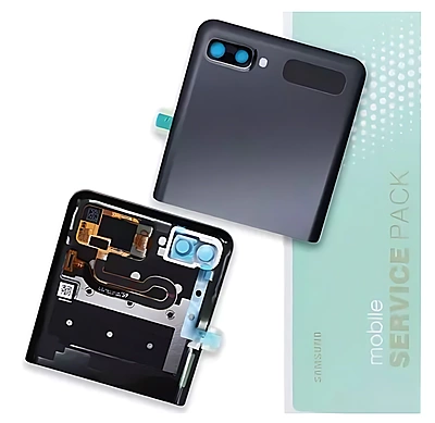 Genuine Samsung Z Flip 5G , F707 - Replacement Outer LCD Screen Panel , Battery Cover - Mystic Grey - Service Pack - GH96 - 13806A