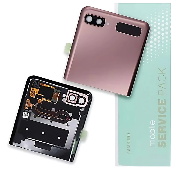 Genuine Samsung Z Flip 5G , F707 - Replacement Outer LCD Screen Panel , Battery Cover - Mystic Bronze - Service Pack - GH96 - 13806B