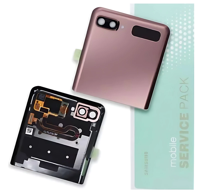 Genuine Samsung Z Flip 5G , F707 - Replacement Outer LCD Screen Panel , Battery Cover - Mystic Bronze - Service Pack - GH96 - 13806B