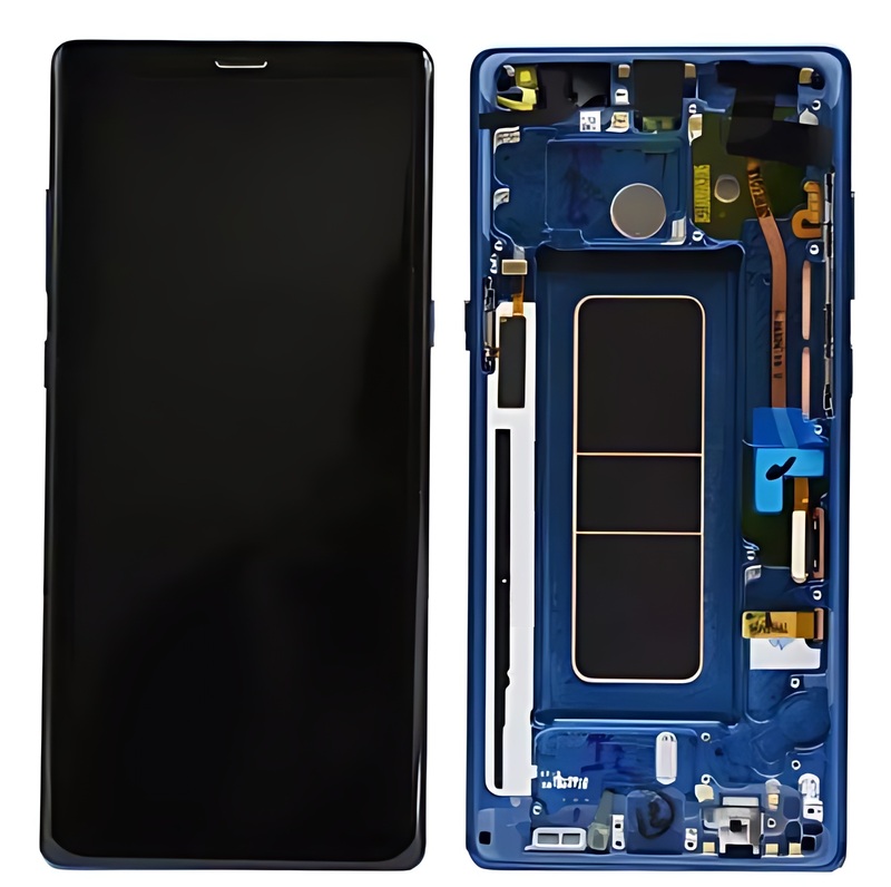 For Samsung Note 8 N950F - Replacement AMOLED Display Digitizer Touch Screen Assembly With Frame - Blue - Service Pack - GH97 - 21065B