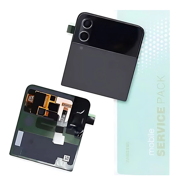 For Samsung Z Flip4 , F721 - Replacement Outer LCD Screen Panel - Graphite - Service Pack - GH97 - 27947A