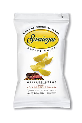 Kartoffelchips GRILLED STEAK Flavored CHIPS - 125g Box 10 Stücke