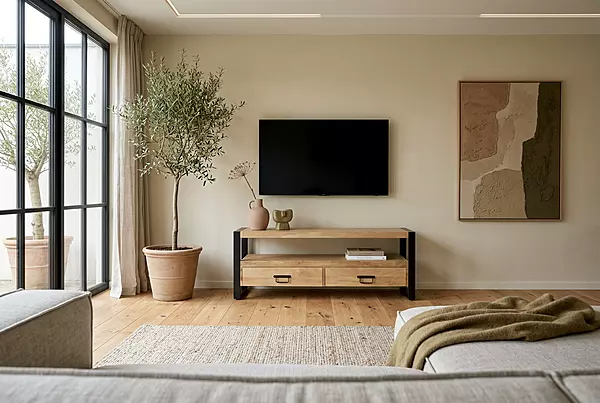 Ember TV Unit 100 Almond