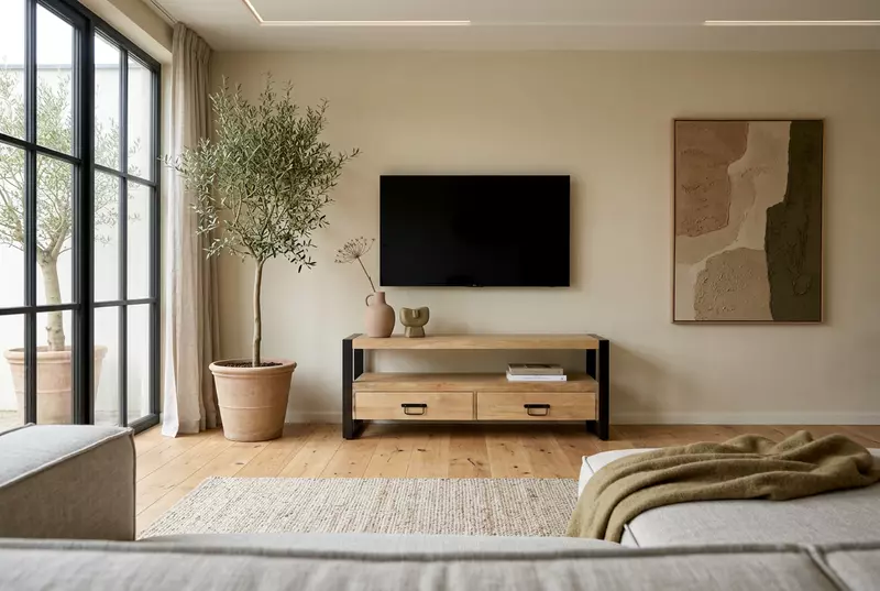 Ember TV Unit 100 Almond