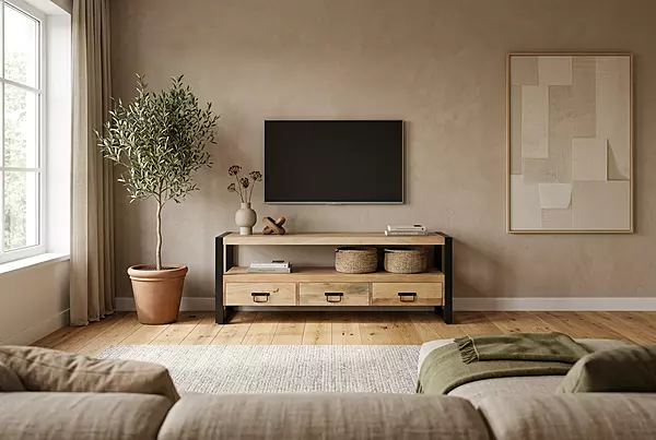 Ember TV Unit 150 Almond