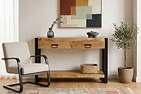 Ember Console Table 120 Almond
