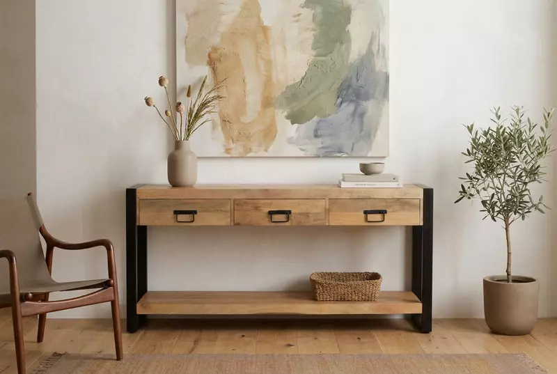 Ember Console Table 150 Almond