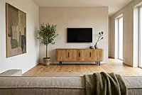 Cane TV Unit 160 Almond