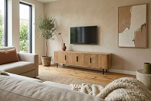 Cane TV Unit 200 Almond