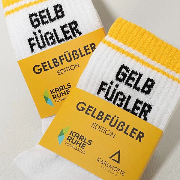 Gelbfüßler Socken Weiß