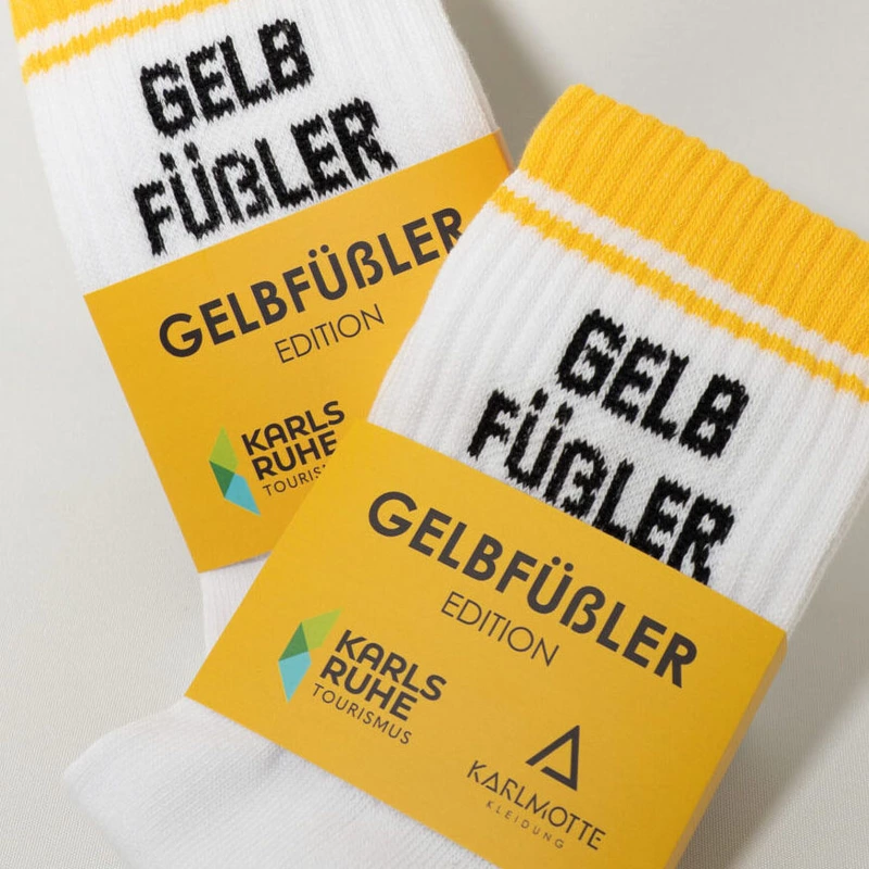 Gelbfüßler Socken Weiß