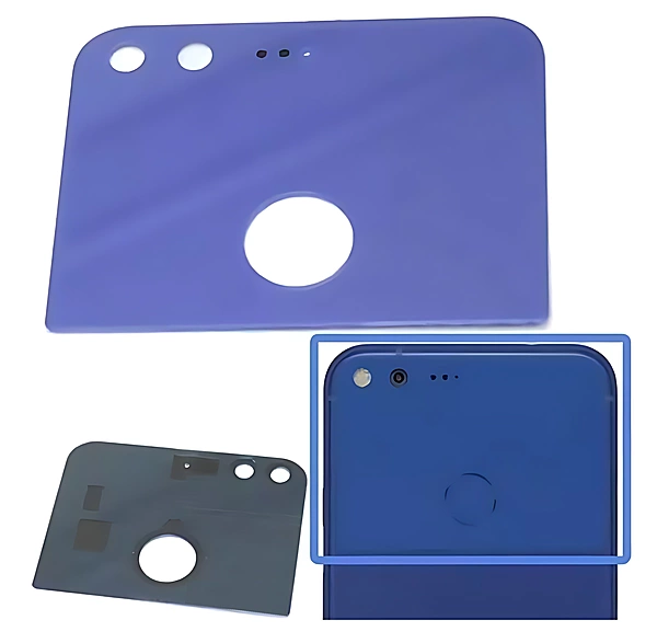 Google Pixel Replacement Rear Glass Panel With Adhesive - Really Blue