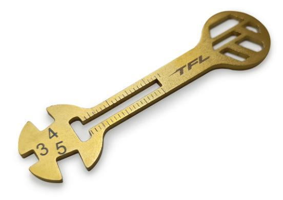 TFL Gold-plated wrench L=67.8mm W=18mm H=2mm TFL Gold-plated wrench L=67.8mm W=18mm H=2mm