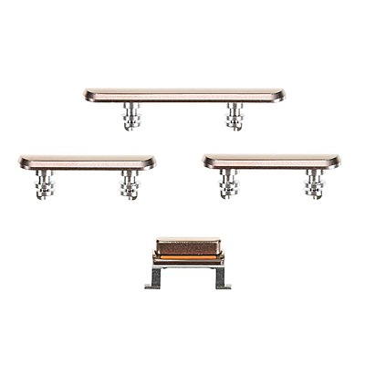 Apple iPhone XS , XS Max - Replacement Power Volume Mute Buttons With Seals - Gold