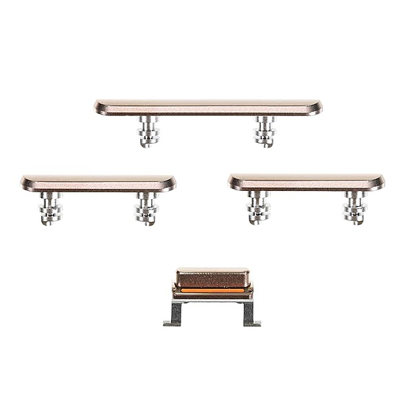 Apple iPhone XS , XS Max - Replacement Power Volume Mute Buttons With Seals - Gold