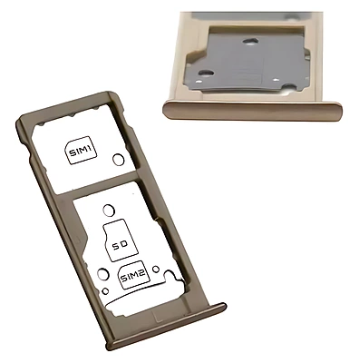 Huawei Y7 Prime - Replacement SIM & SD Card Tray - Gold