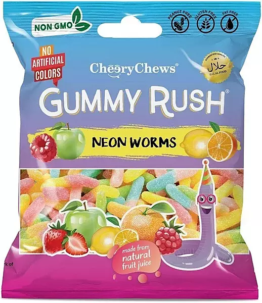 Gummy rush Neon worms