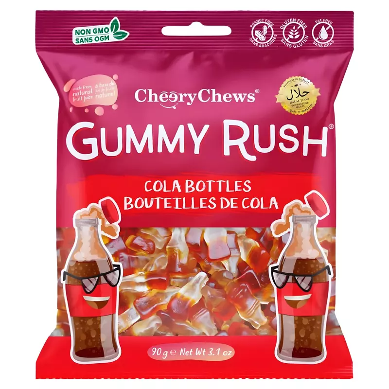 Gummy Rush Cola bottles