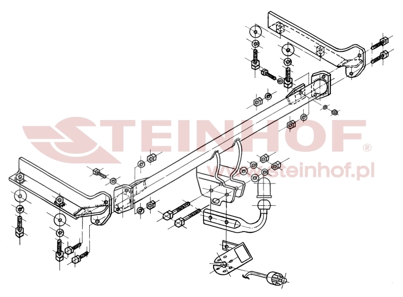 Honda Concerto 3/5D Tow Bar (1990-1994) H-030