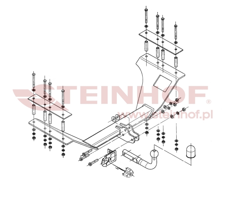 Honda CR-V (Not suitable for mounting the bicycle carrier) Tow Bar (2002-2007) H-034