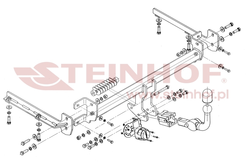 Honda Accord 4D Tow Bar (2008-2015) H-039