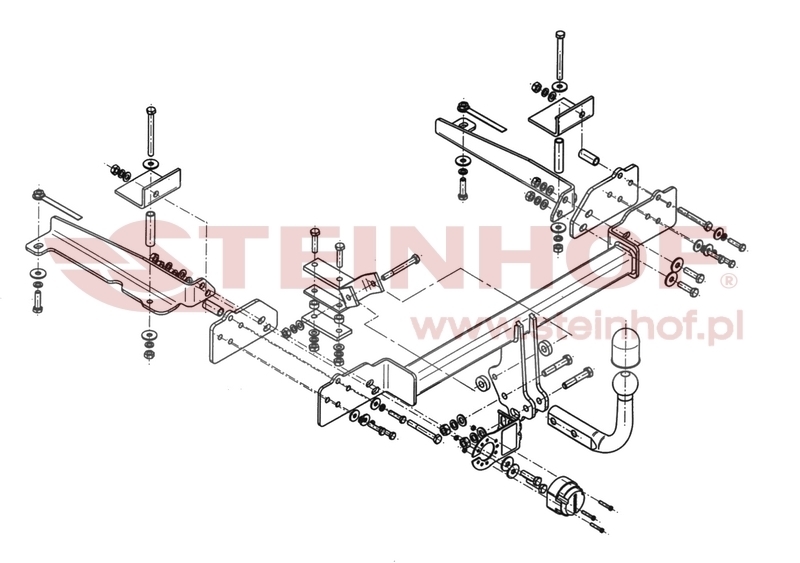 Honda Accord 4D
(excl. Type-S) Tow Bar (2003-2008) H-050