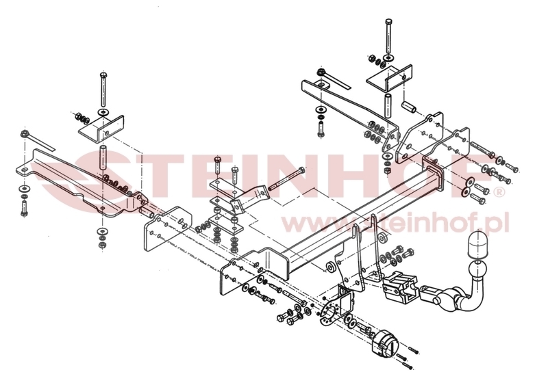 Honda Accord 4D
(excl. Type-S) Tow Bar (2003-2008) H-051