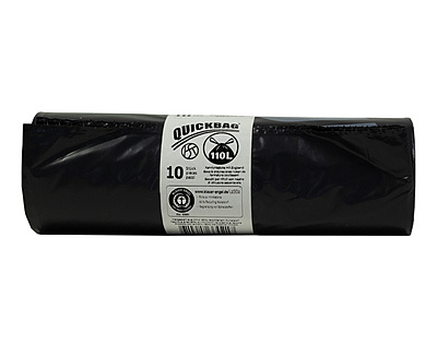 Kehrichtsäcke Quickbag OKS mit Zugband | 110 Liter | Schwarz