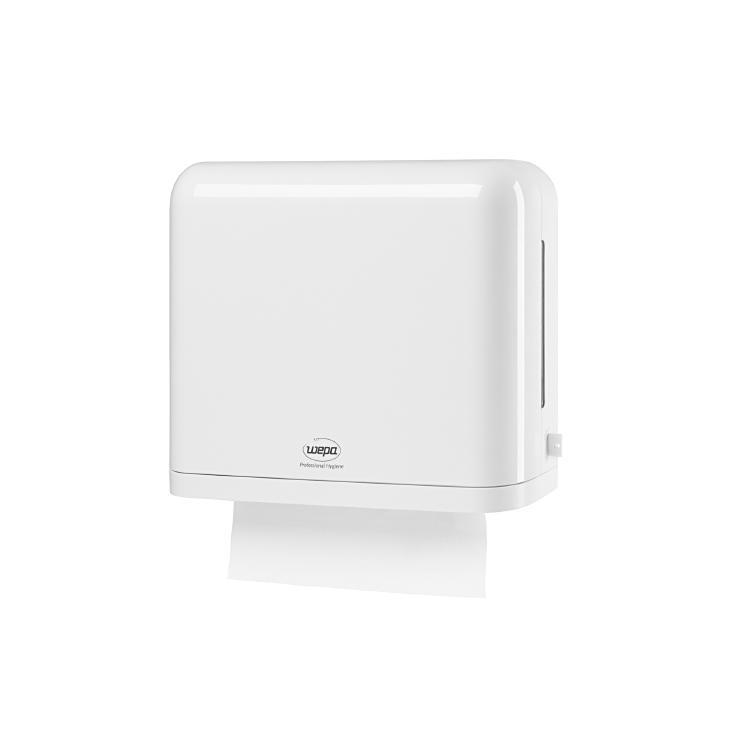 Papierhandtuchspender für C, V, W und Z- Falz | weiss Papierhandtuchspender für C, V, W und Z- Falz | weiss