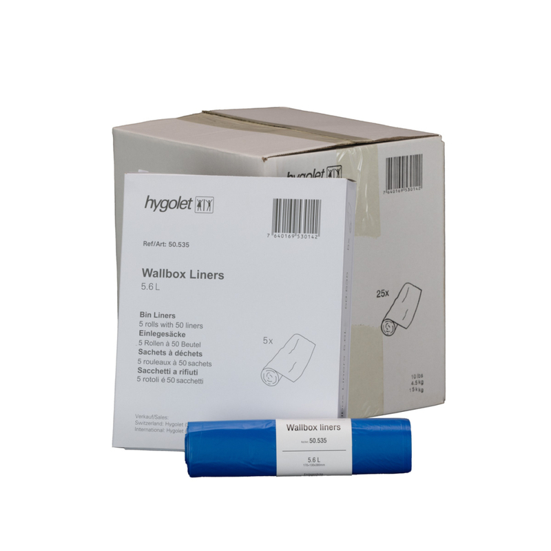 Hygolet Einlagesäcke zu Wallbox | 5.6 Liter | Blau